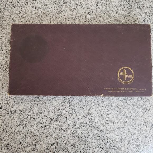 VTG‎ 1953 Scrabble Game Selchow And Righter All 100 Tiles Rare Dark Wood Holders - Picture 11 of 14